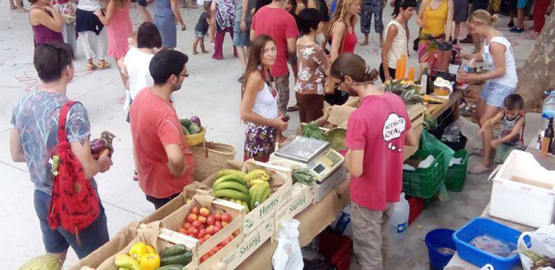 The market of Andratx Mallorca